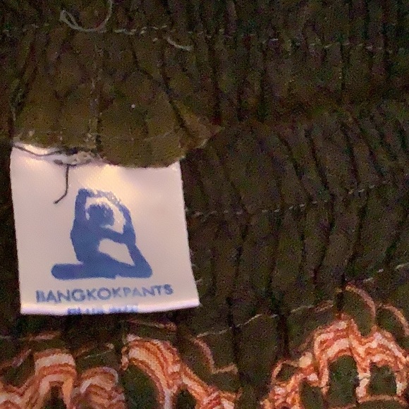 Bangkopants brand harem pant brown print size OS/0X - Picture 2 of 5